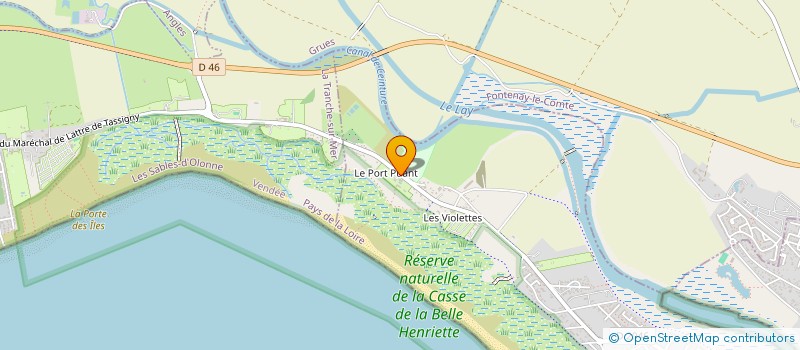 localisation de l'entreprise SCI BENARD  L'AIGUILLON-LA-PRESQU'ILE