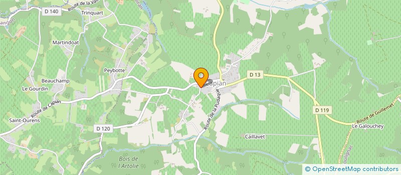 localisation de l'entreprise SCI BENARN  CAPIAN