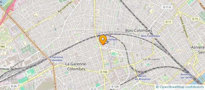 localisation de l'entreprise SCI BENARROCH -KRIEF OU SCI B-K à LA GARENNE-COLOMBES