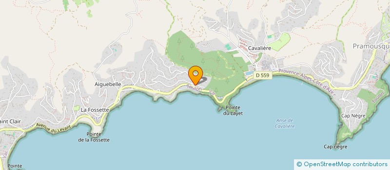 localisation de l'entreprise SCI BENAT à LE LAVANDOU