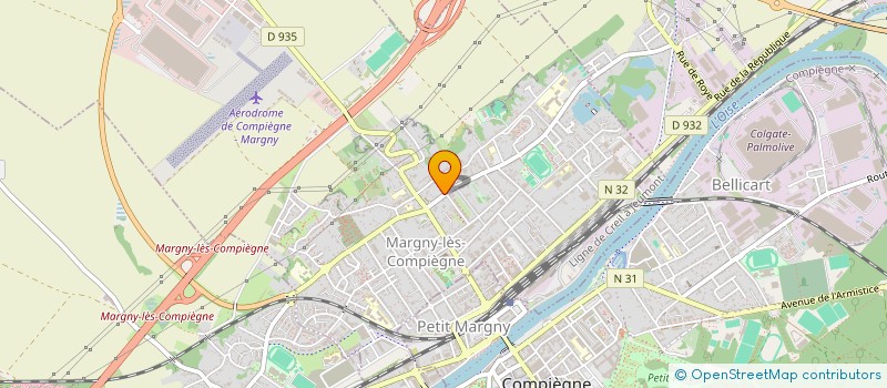 localisation de l'entreprise SCI BENAUD  MARGNY-LES-COMPIEGNE