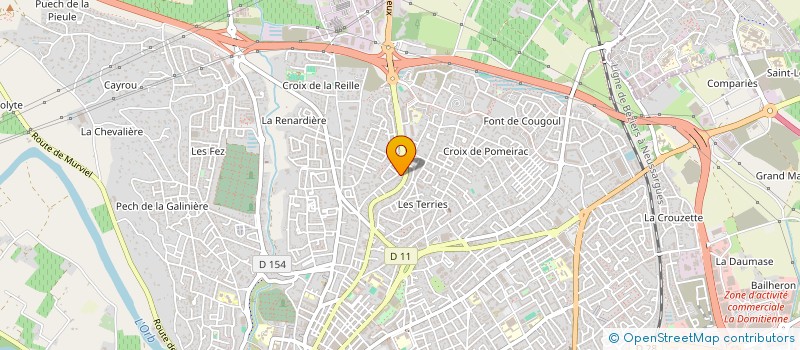 localisation de l'entreprise SCI BENAVENT  BEZIERS