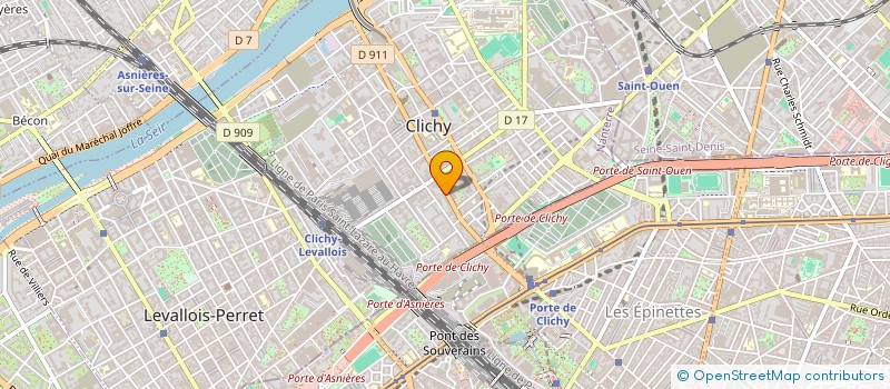 localisation de l'entreprise SCI BENAZERAF à CLICHY