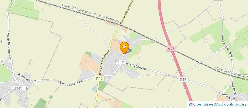 localisation de l'entreprise SCI BENCAM  CRITOT