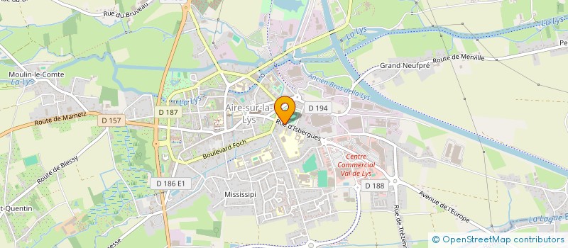 localisation de l'entreprise SCI BENCHA  AIRE-SUR-LA-LYS