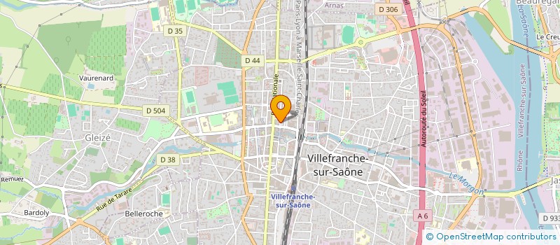 localisation de l'entreprise SCI BENCHEIKH ROUSSEAU  VILLEFRANCHE-SUR-SAONE