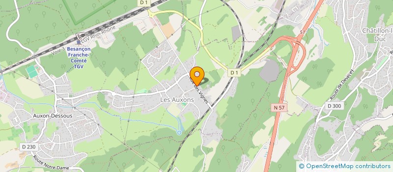 localisation de l'entreprise SCI BENCO  LES AUXONS