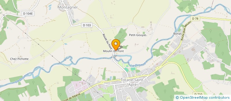 localisation de l'entreprise SCI BENCO  MONTAGRIER