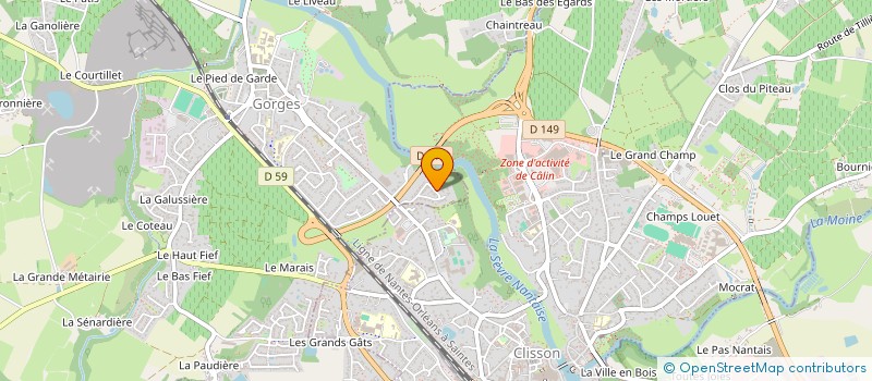 localisation de l'entreprise SCI BENCOR  GORGES