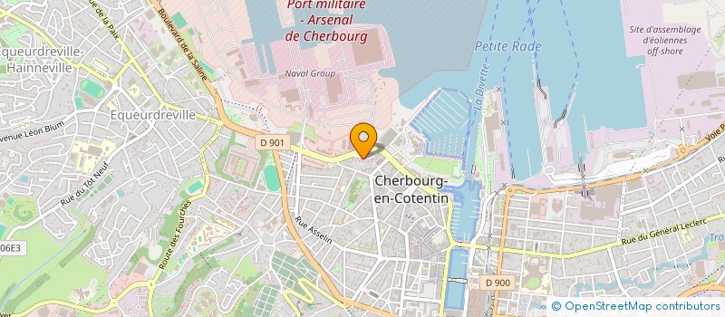 localisation de l'entreprise SCI BEND FAMILY à CHERBOURG-EN-COTENTIN