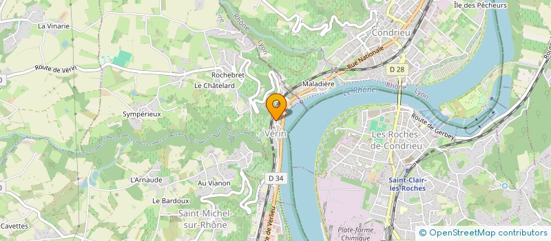 localisation de l'entreprise SCI BENECH COTTRAY  VERIN