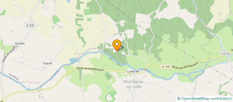 localisation de l'entreprise SCI BENECLAIR  PAULHIAC