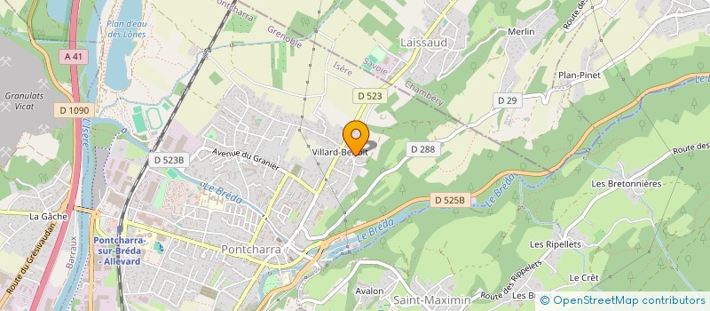 localisation de l'entreprise SCI BENEDETTI VARGAS  PONTCHARRA