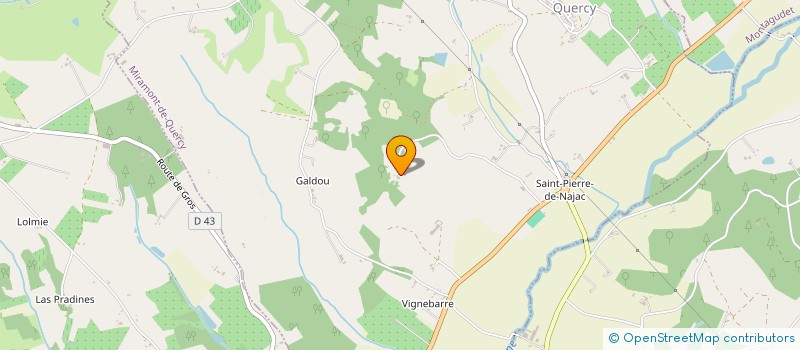 localisation de l'entreprise SCI BENEDICTE  MIRAMONT-DE-QUERCY