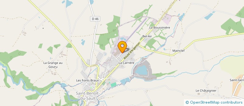 localisation de l'entreprise SCI BENEDICTINE à SAINT-BENOIT-DU-SAULT