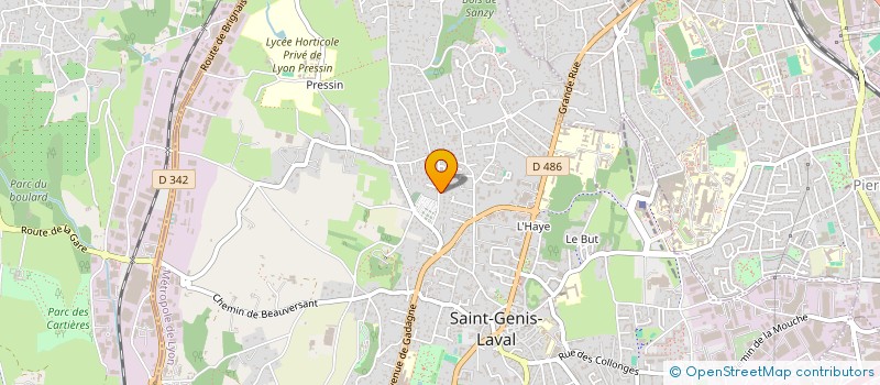 localisation de l'entreprise SCI BENELUCE  SAINT-GENIS-LAVAL