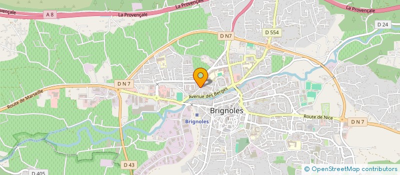 localisation de l'entreprise SCI BENEPHEALT à BRIGNOLES