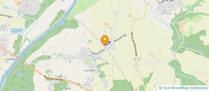 localisation de l'entreprise SCI BENESSE  ORIST