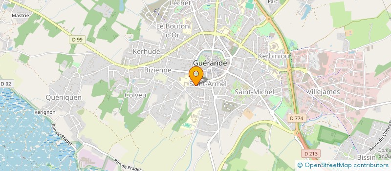 localisation de l'entreprise SCI BENETEAU  GUERANDE