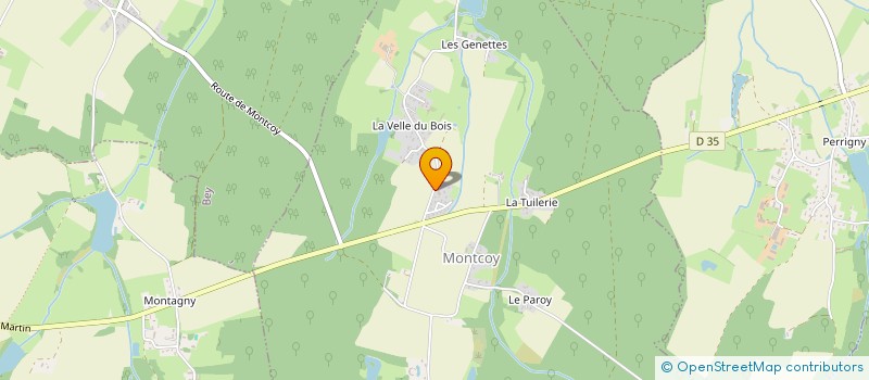 localisation de l'entreprise SCI BENETT1  MONTCOY