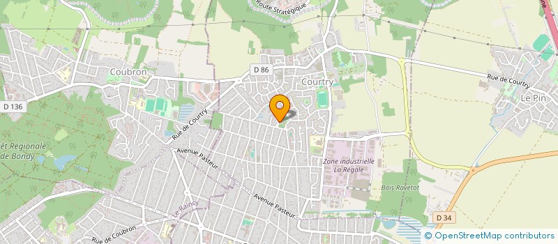 localisation de l'entreprise SCI BENF à COURTRY