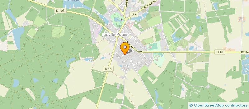 localisation de l'entreprise SCI BENFACS à JOUY-LE-POTIER
