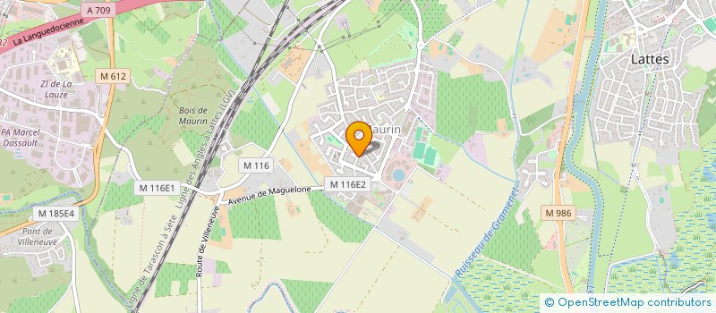 localisation de l'entreprise SCI BENGAFLO à LATTES