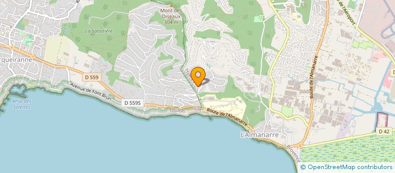 localisation de l'entreprise SCI BENGALIS à HYERES