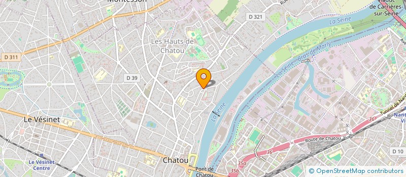 localisation de l'entreprise SCI BENGES  CHATOU