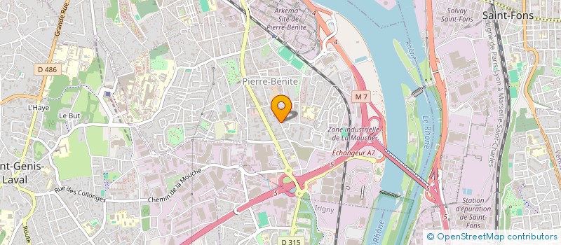 localisation de l'entreprise SCI BENGHANEM SORAYA  OULLINS-PIERRE-BENITE