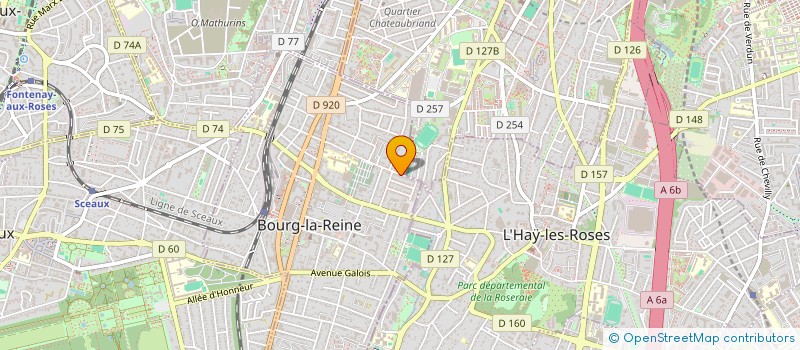 localisation de l'entreprise SCI BENHOME à BOURG-LA-REINE