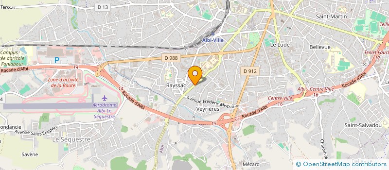 localisation de l'entreprise SCI BENI à ALBI