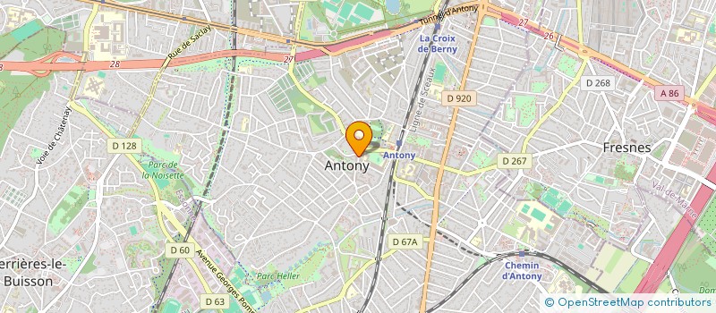 localisation de l'entreprise SCI BENIBELLO à ANTONY