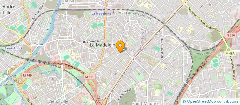 localisation de l'entreprise SCI BENIMMO à LA MADELEINE