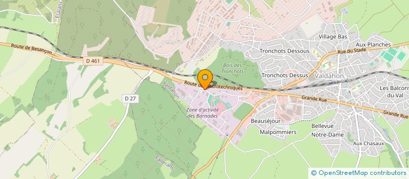 localisation de l'entreprise SCI BENISTANT  VALDAHON