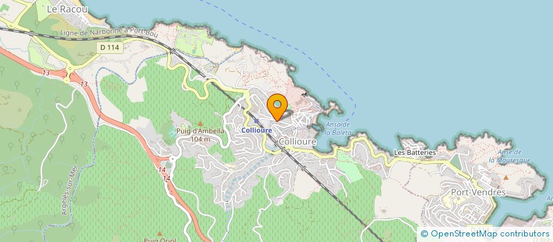 localisation de l'entreprise SCI BENITO  COLLIOURE