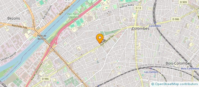 localisation de l'entreprise SCI BENITOBOTEK à COLOMBES