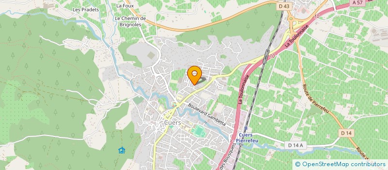 localisation de l'entreprise SCI BENJALORE  CUERS