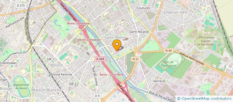 localisation de l'entreprise SCI BENJAMIN  REIMS