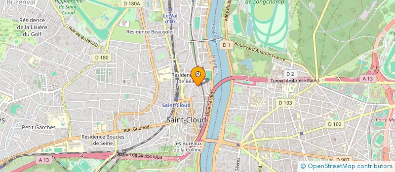 localisation de l'entreprise SCI BENJAMIN à SAINT-CLOUD