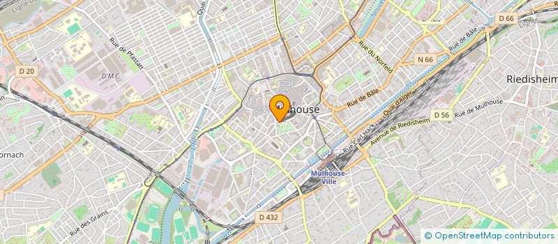 localisation de l'entreprise SCI BENJAMIN  MULHOUSE