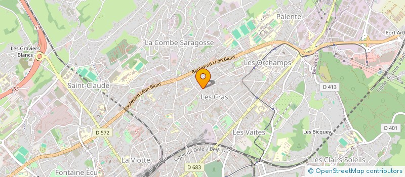 localisation de l'entreprise SCI BENJAMIN  BESANCON