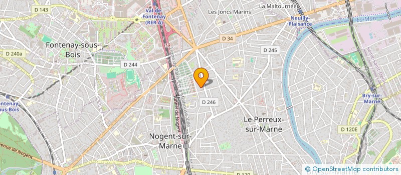 localisation de l'entreprise SCI BENJAMIN à LE PERREUX-SUR-MARNE