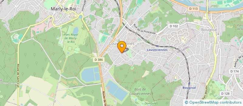 localisation de l'entreprise SCI BENJAMIN SOULIAC  LOUVECIENNES