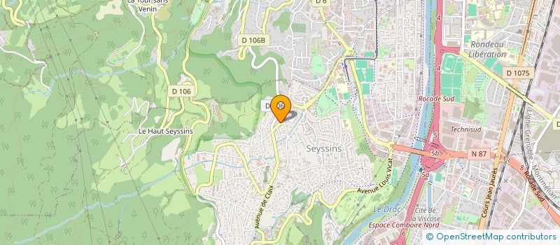 localisation de l'entreprise SCI BENJAMIN TEISSIER à SEYSSINS