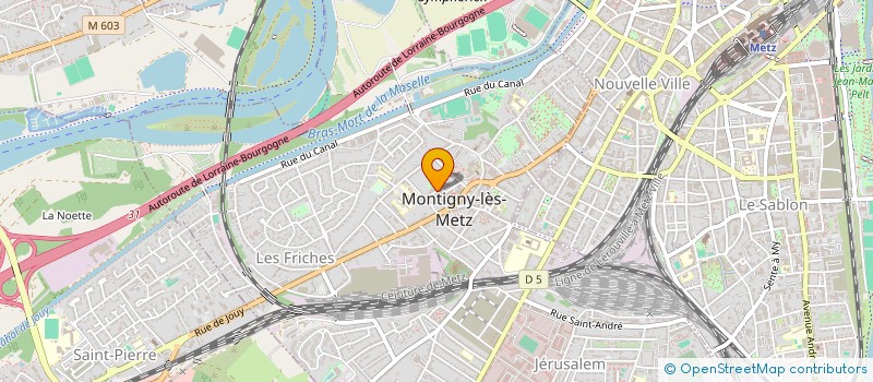 localisation de l'entreprise SCI BENJE FRANCE à MONTIGNY-LES-METZ