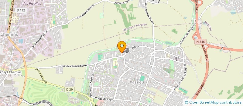 localisation de l'entreprise SCI BENJER  CHASSIEU