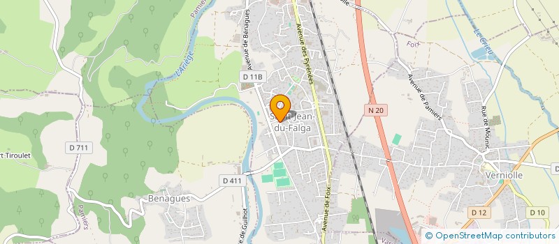 localisation de l'entreprise SCI BENJI à SAINT-JEAN-DU-FALGA