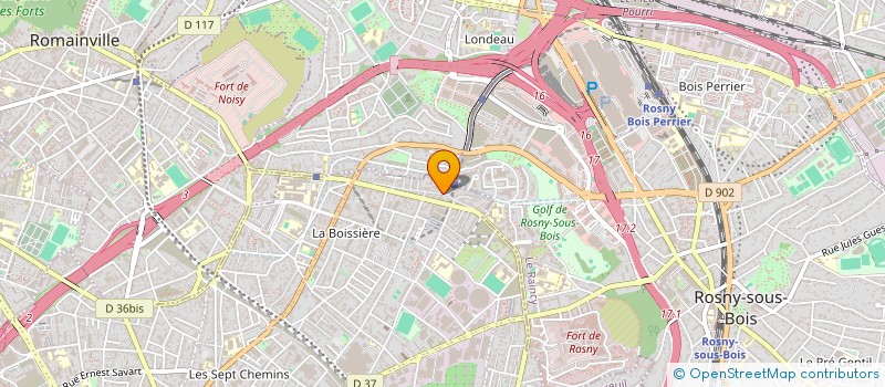localisation de l'entreprise SCI BENJI à MONTREUIL