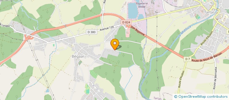 localisation de l'entreprise SCI BENJI  BEGAAR